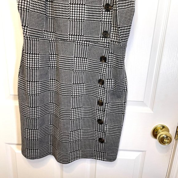 Wild Fable Plaid Hounds tooth Strappy Mini Dress - Large - Picture 6 of 11
